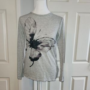 Children's Place Girls XXL Long Sleeve Butterfly Shirt